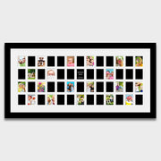 Instax Multi Photo Frame - 52 Apertures For Instax Mini Photos in a Black Frame - Multi Photo Frames
